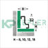 ПЛИНТУС ИЗ НЕРЖАВЕЮЩЕЙ СТАЛИ FiJ 15 Сатинированный 2,7 м Kepler profiles
